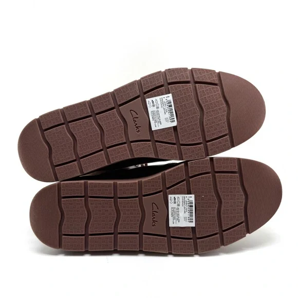 Clarks Leighly Lace Up Leather Boots with Faux Fur Cuff Brown Size 8 - Picture 8 of 11